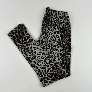 Milkyway Leggings Womens Medium Gray Black Leopard